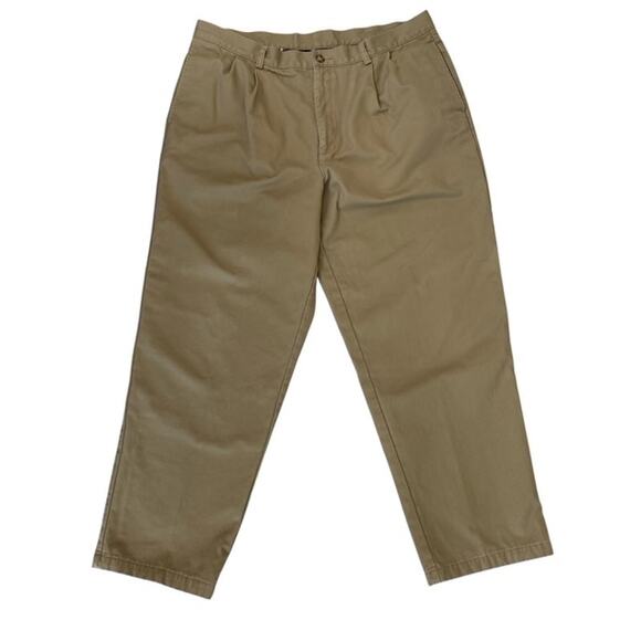 L.L. Bean Khaki Natural Fit Lined Pants - Size 38x30 - Picture 2 of 6